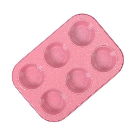 6 cavity cake molds carbon steel Muffin cup baking tray
