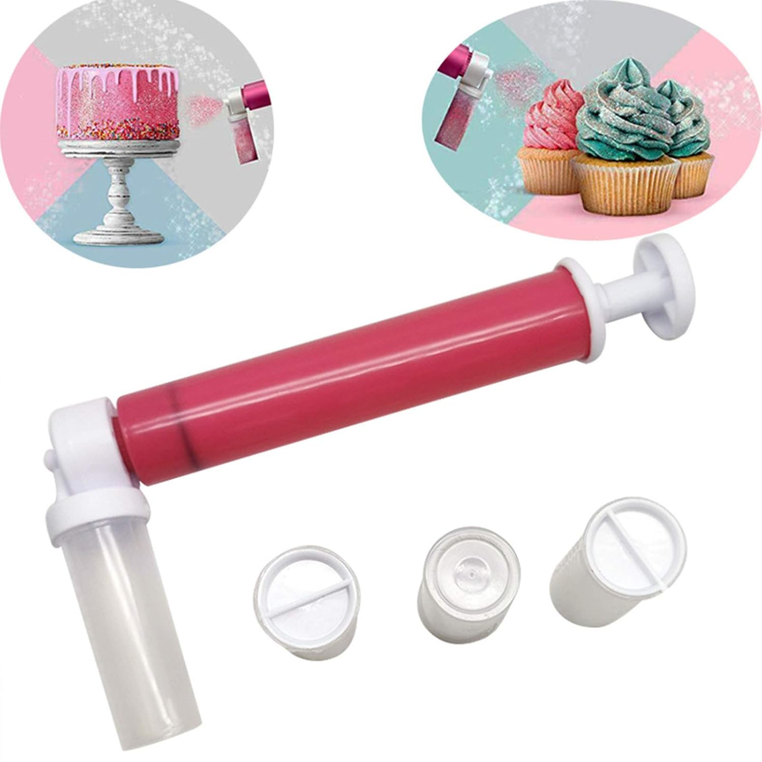 Shimmer Pump Manual Airbrush for Cake Decorating