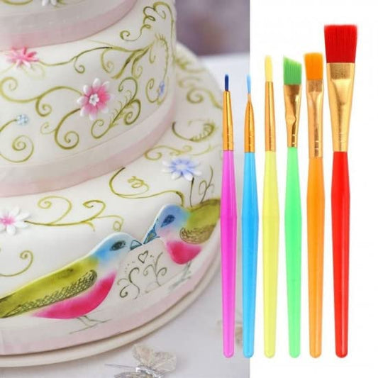 6 PC Colorful Paint Brush