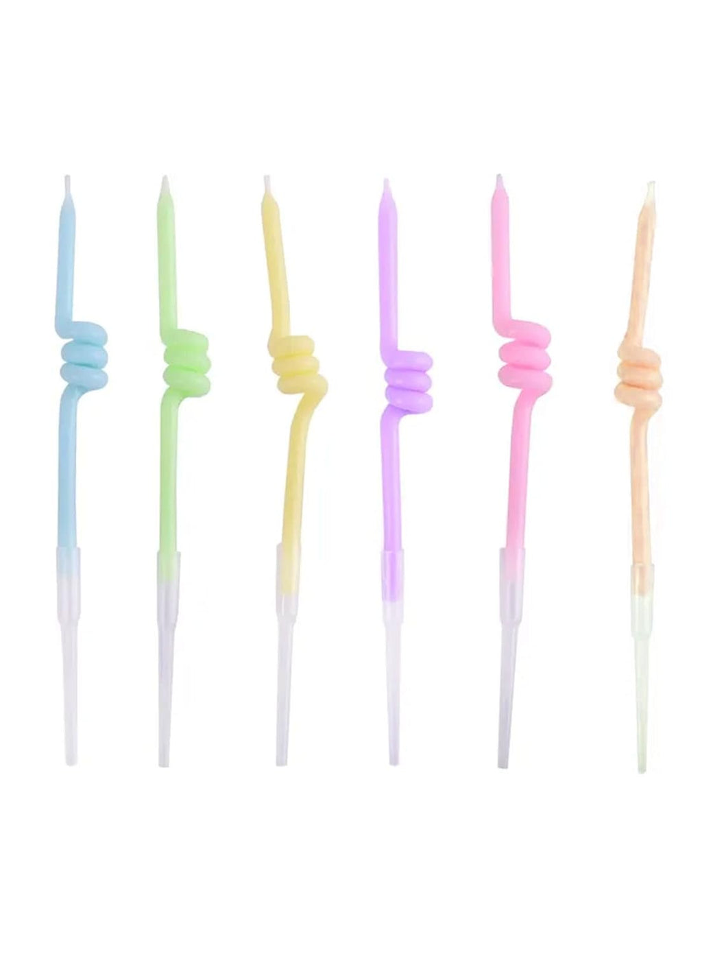 6pc Pastel Spring Long Candle
