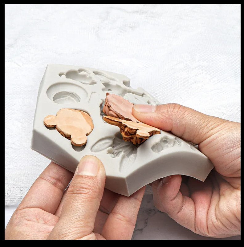 Animal and Tropical Leaf Silicone Fondant Molds