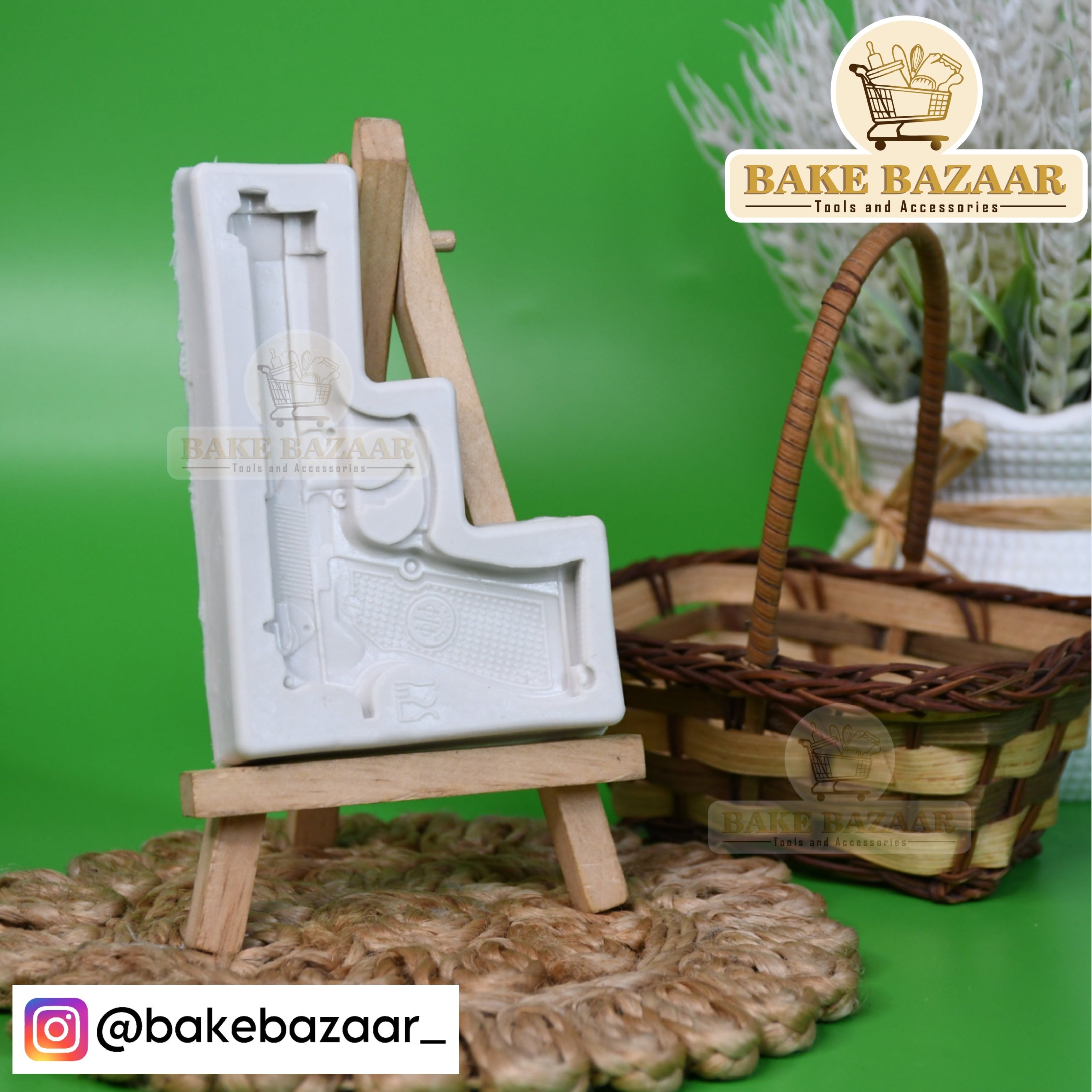 Pistol Shaped Silicone Fondant Mold