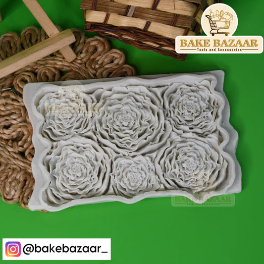 Silicone Rose Bark Flower Daisy Chrysanthemum Fondant molds