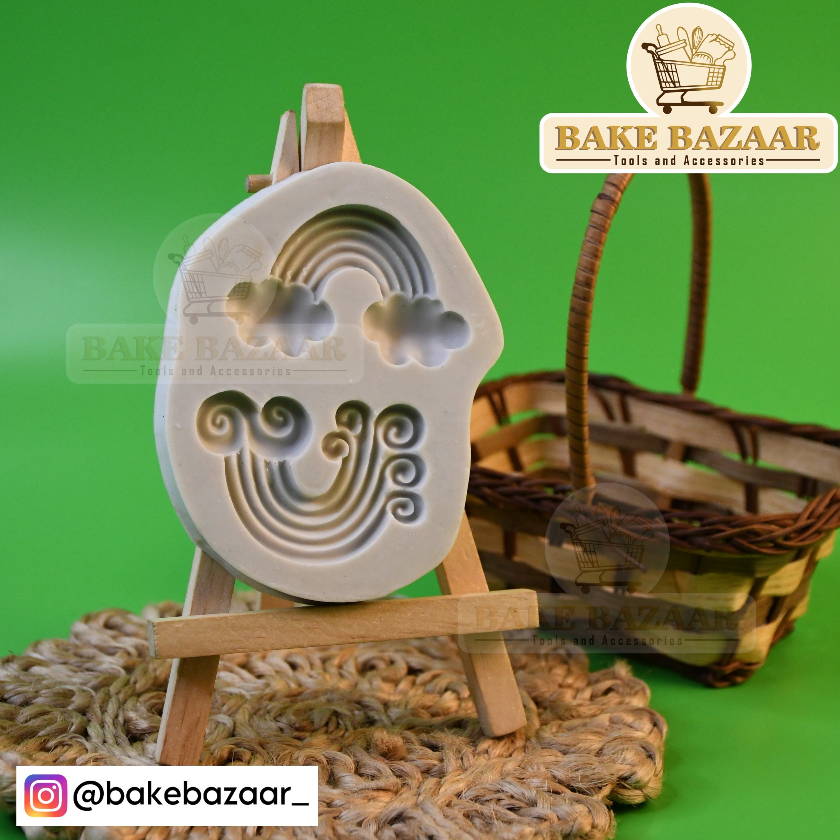 Rainbow Cloud Silicone Fondant Mould