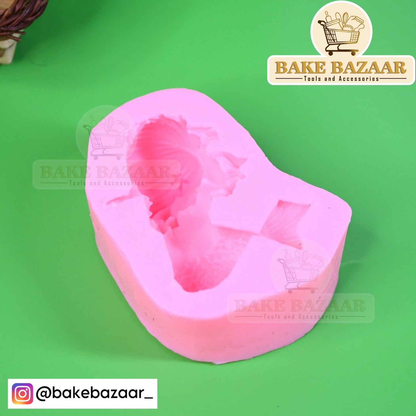 3D Sleeping Mermaid Fondant Mould