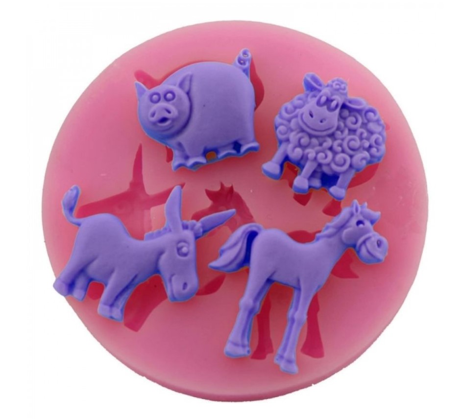 Cattle Sheep, Horse, Donkey, Pig Silicone Fondant Mould
