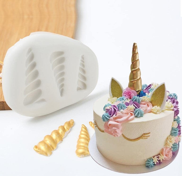 Small Unicorn Horn Fondant Mould