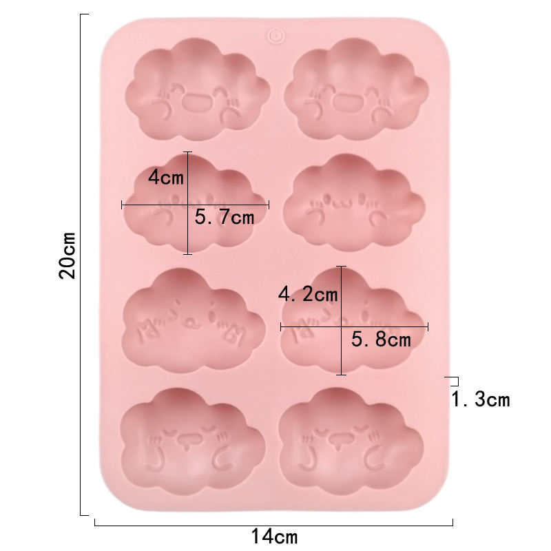 Cute Cloud Face Silicone Mold