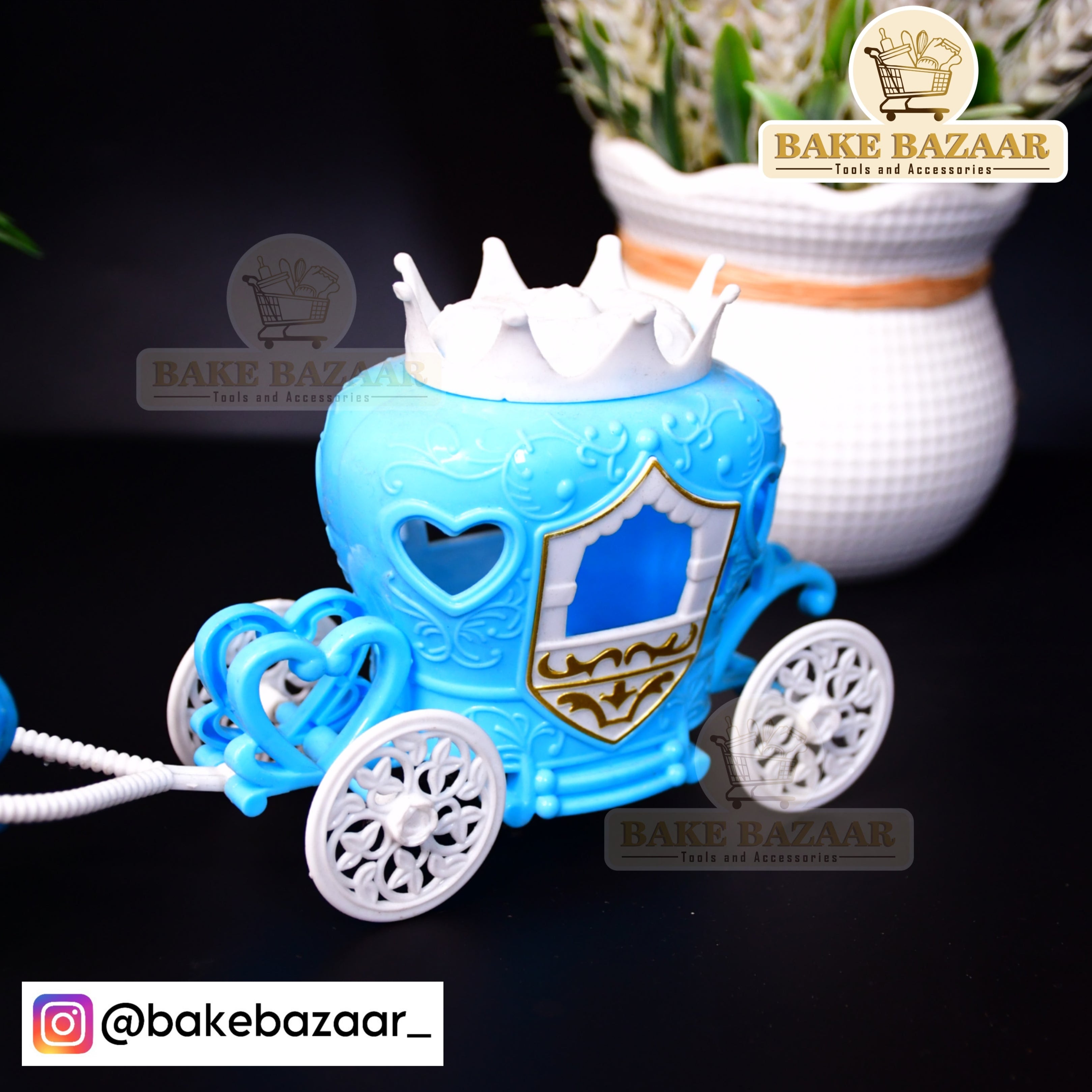 Horse Carriage Baggi Cake Topper