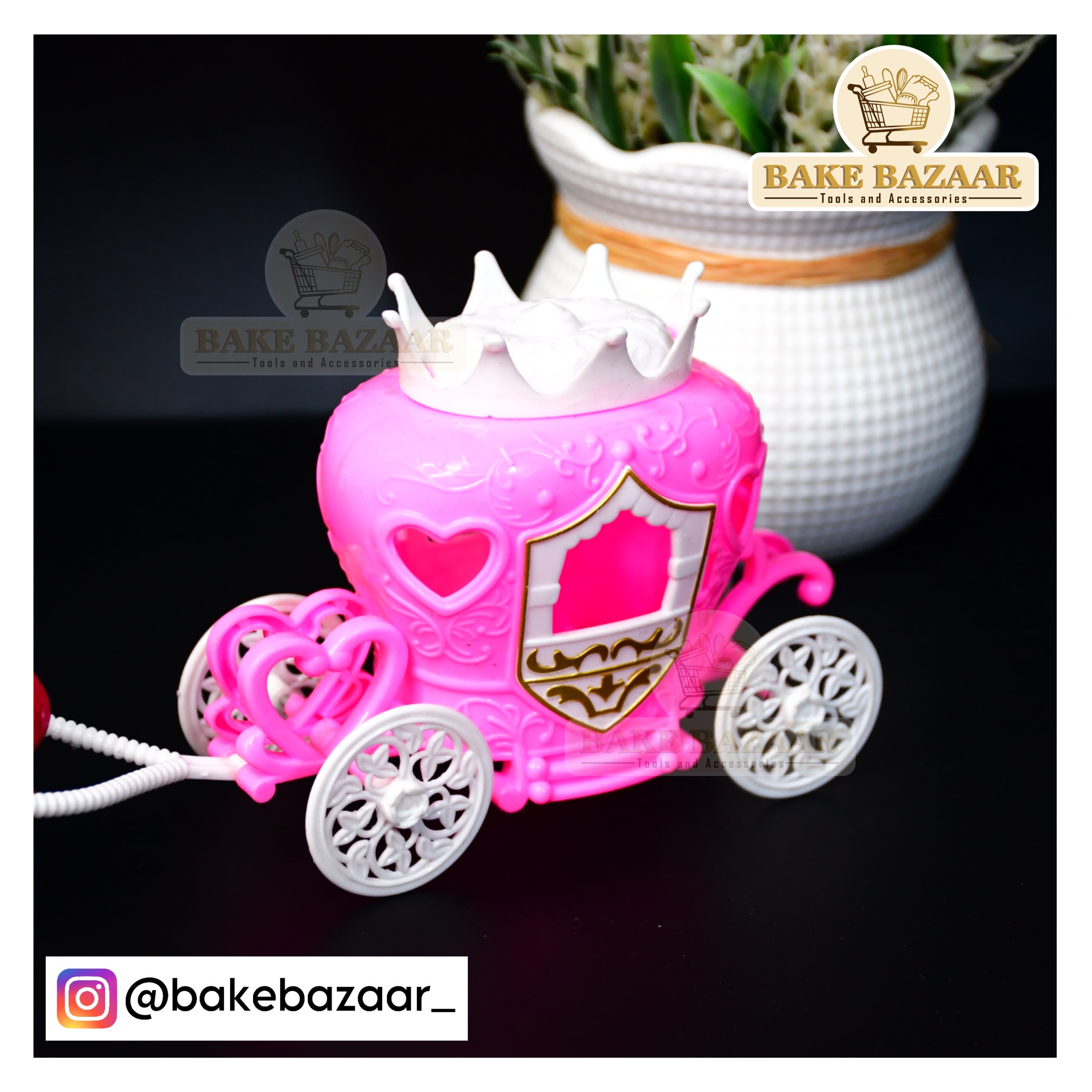 Horse Carriage Baggi Cake Topper