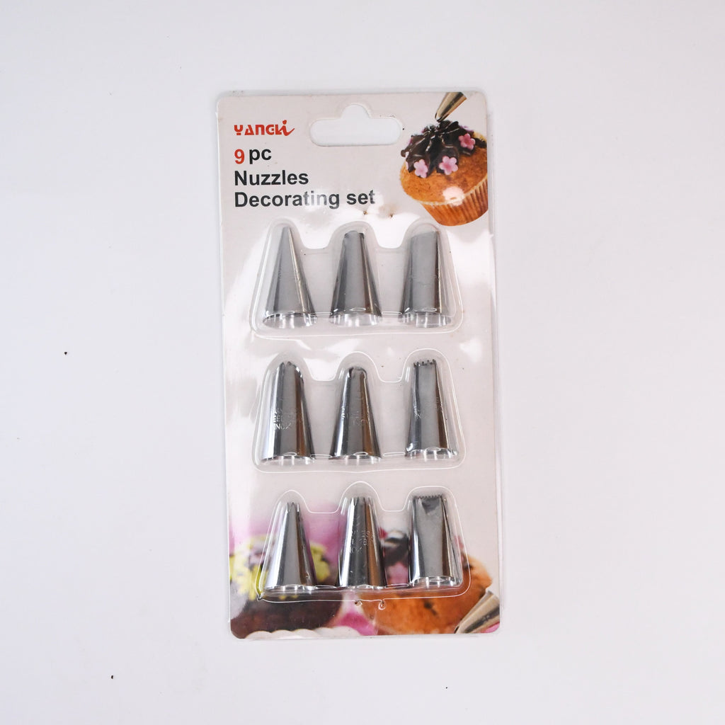9 Pc Icing Piping Nozzles Stainless Steel Multi-opening Icing Nozzle