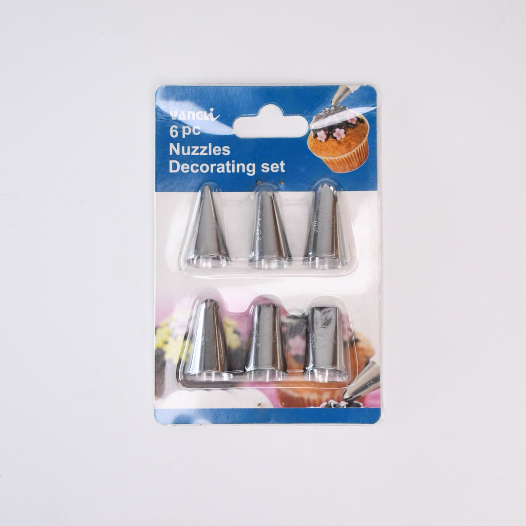 6 Pc Icing Piping Nozzles Stainless Steel Multi-opening Icing Nozzle