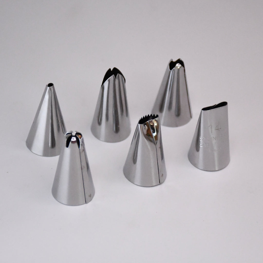 6 Pc Icing Piping Nozzles Stainless Steel Multi-opening Icing Nozzle