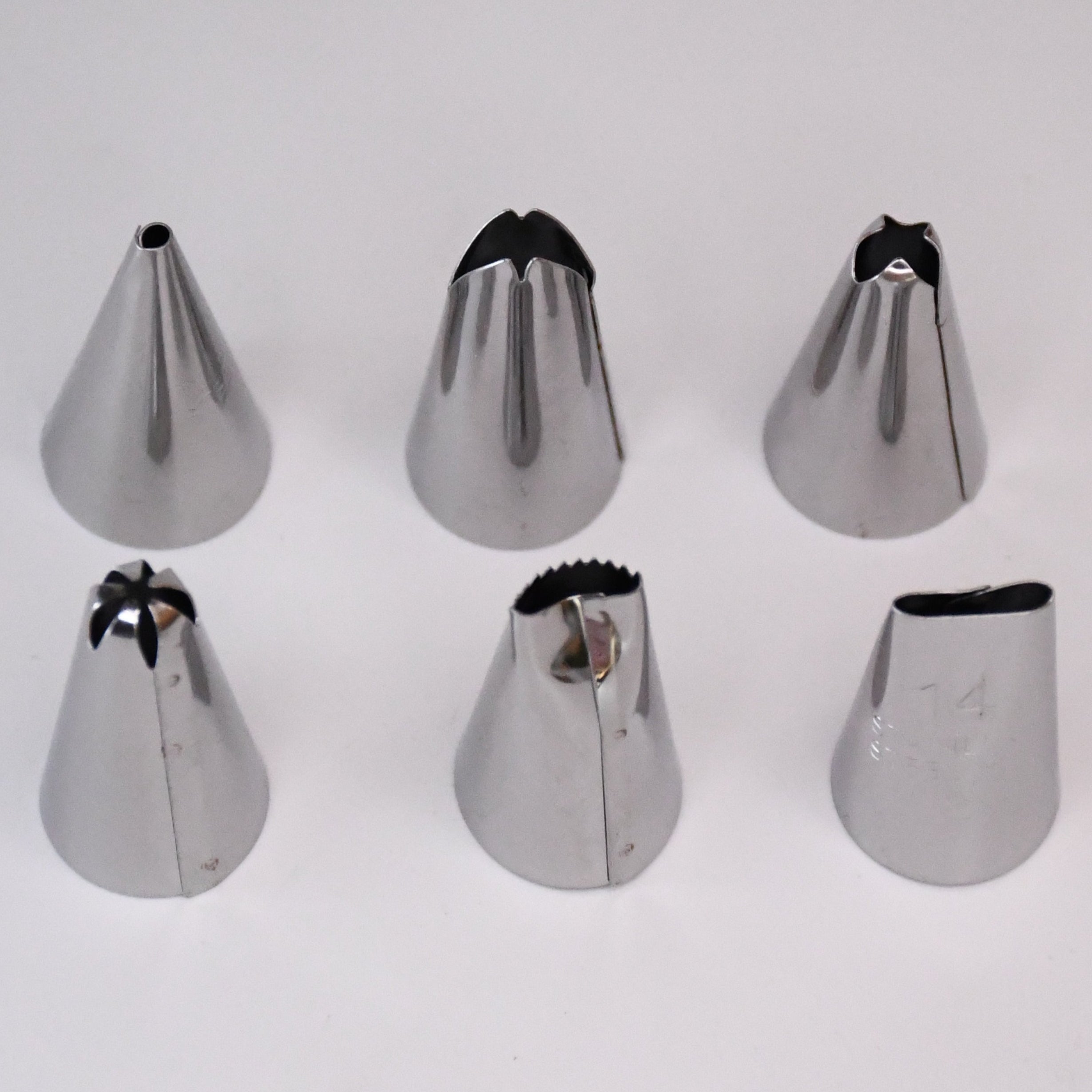6 Pc Icing Piping Nozzles Stainless Steel Multi-opening Icing Nozzle