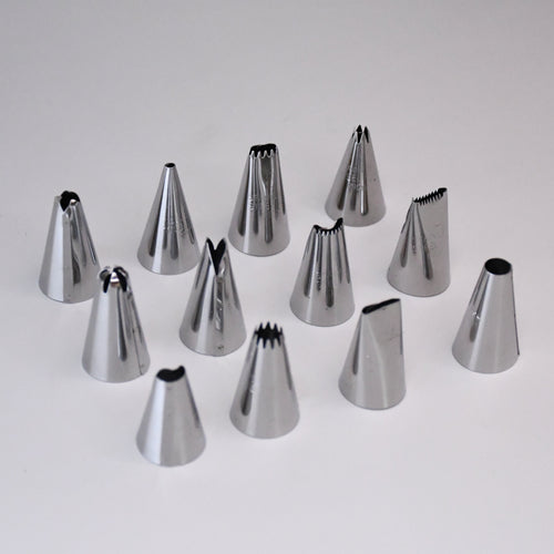 12 Pc Icing Piping Nozzles Stainless Steel Multi-opening Icing Nozzle