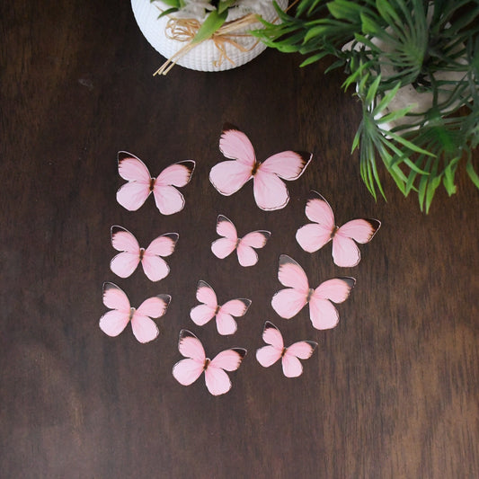 Pink Butterfly Cake Topper