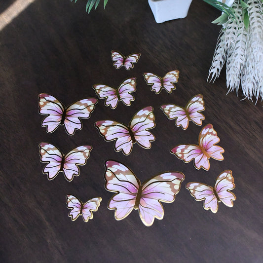 10 pcs Butterfly Shade Paper Topper