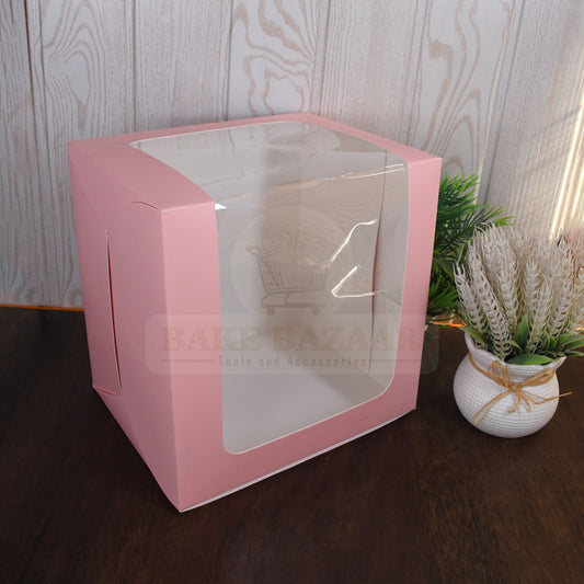 Tall Cake Boxes for Wedding Cake [8x10x10 Inch] Pink