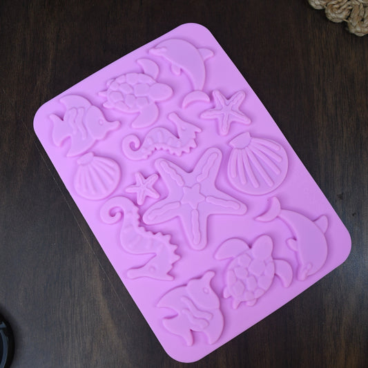 13 Cavity Ocean Marine Silicone Fondant Mould