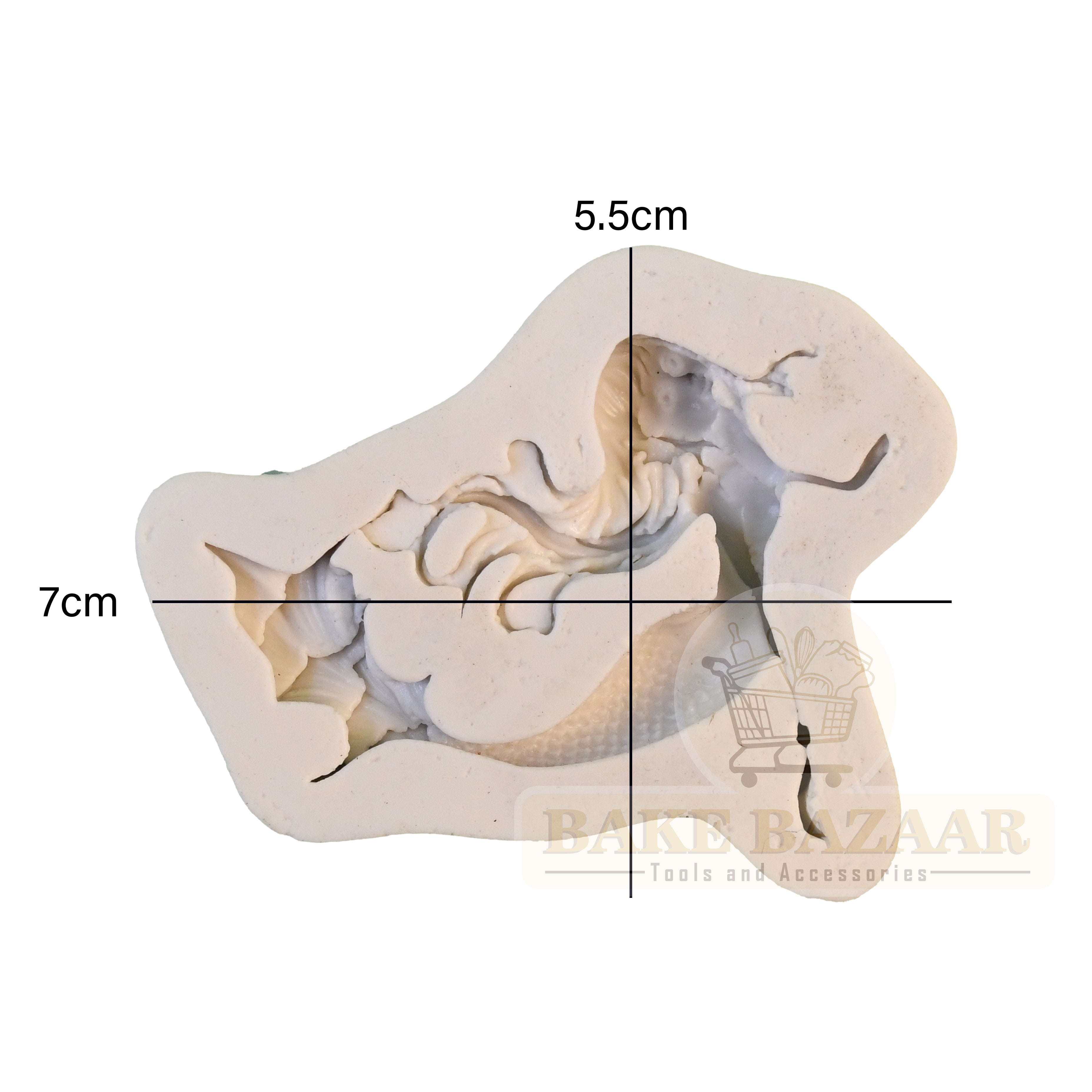 Full Mermaid Fondant Silicone Mold {5.5x7cm}