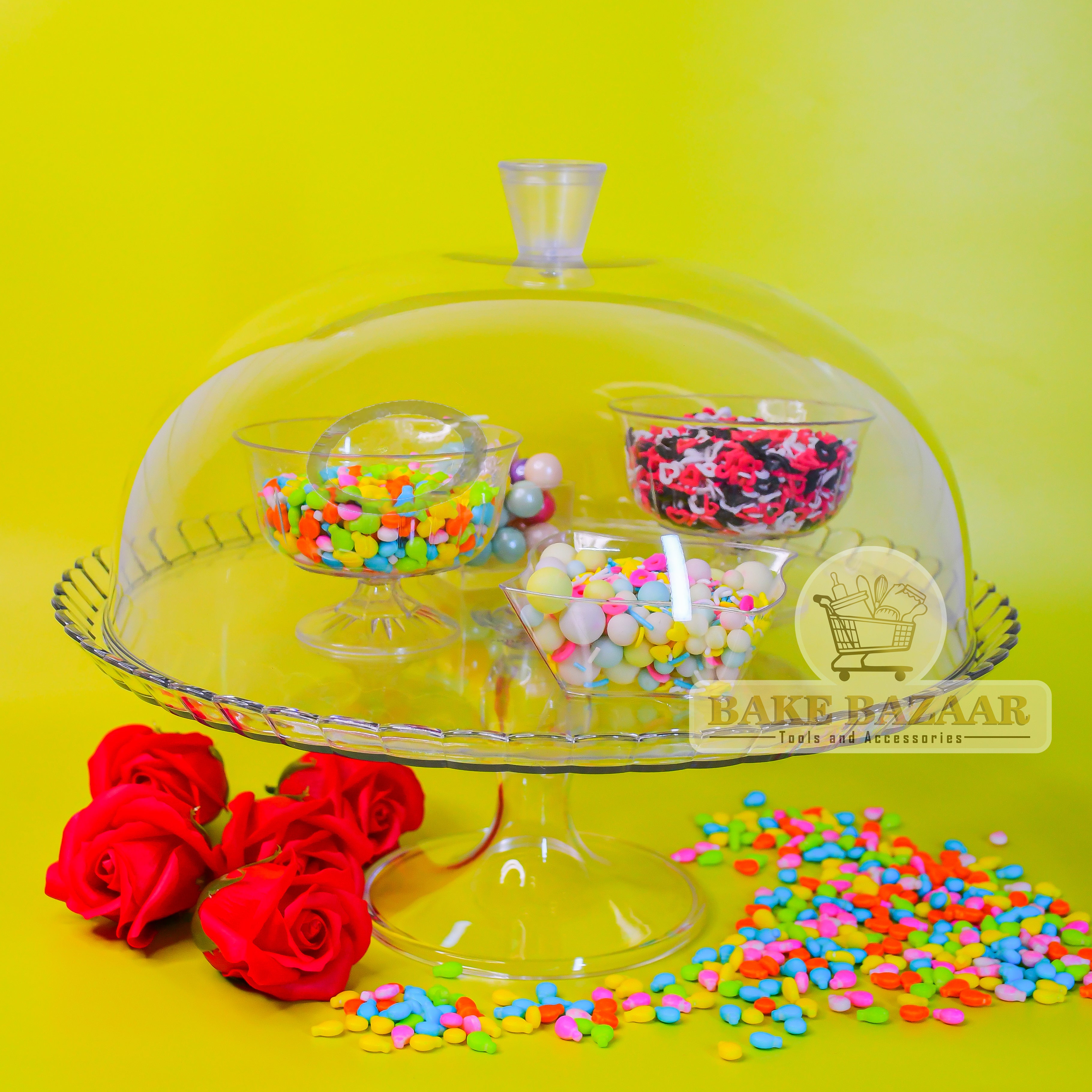 Acrylic Pastry Dome stand {12inch}