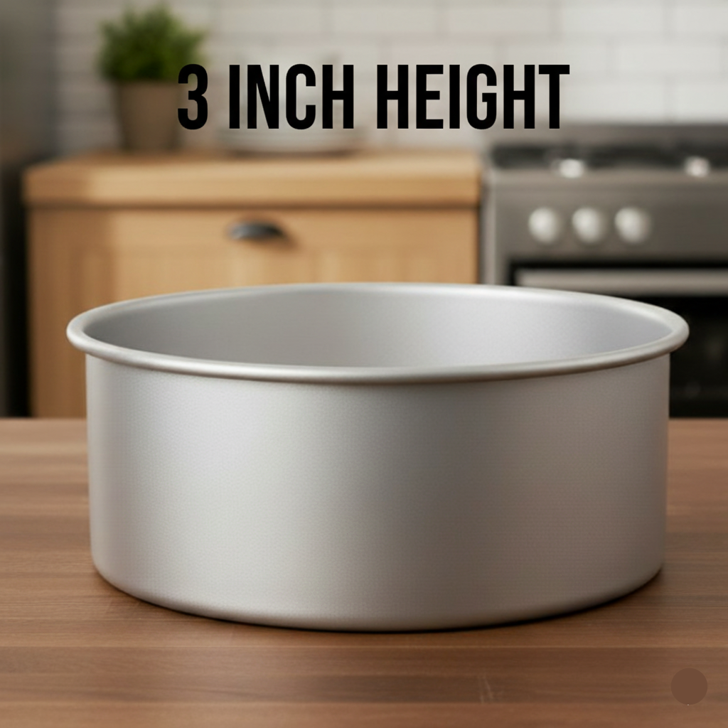 Round Aluminum Tin (Size-6inchx3inch)