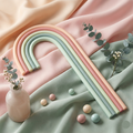 Silicone Rainbow Cake Topper Multicolor (3)