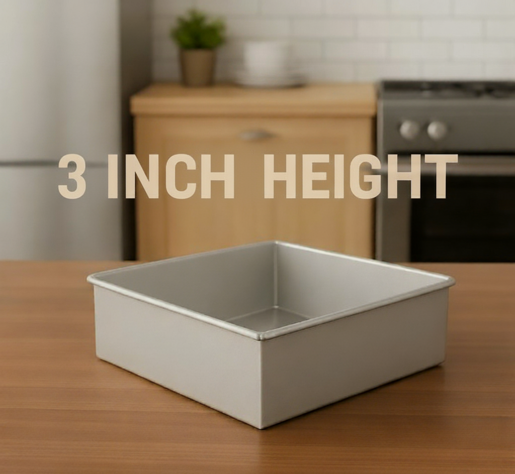 Square Aluminum Tin (Size-5x5x3)