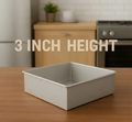 Square Aluminum Tin (Size-6x6x3)