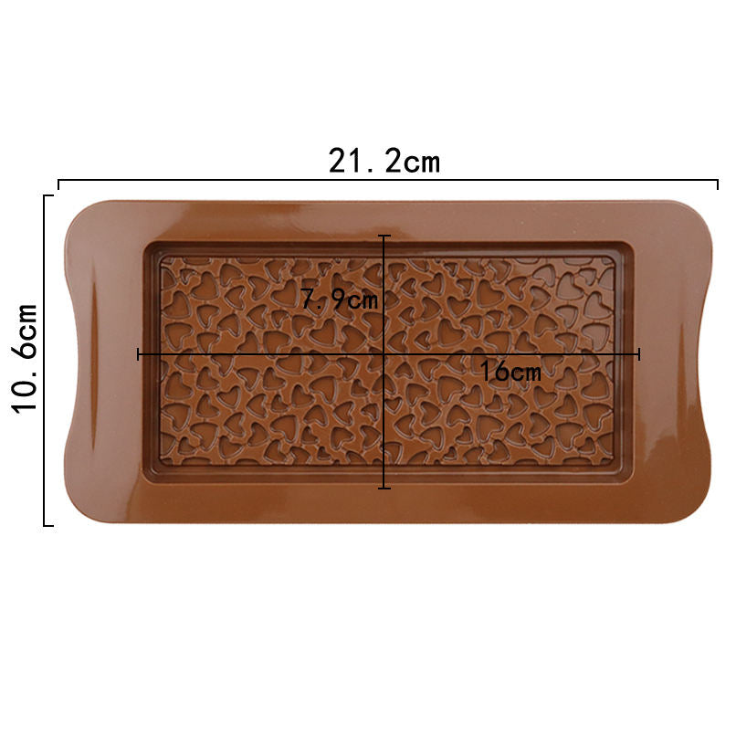 Heart Textured Chocolate Bar Mold