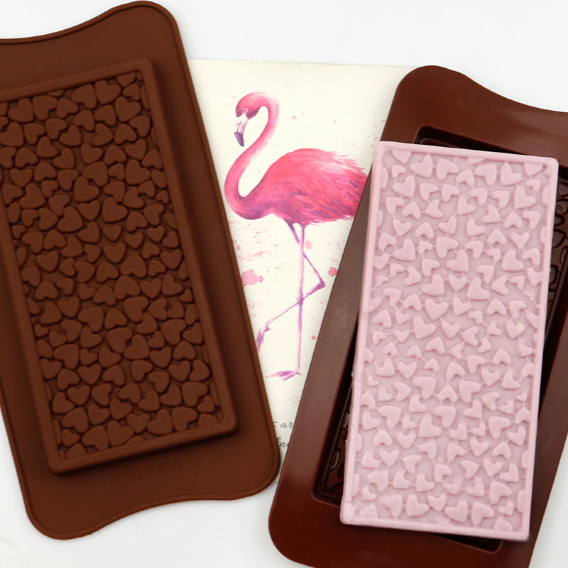 Heart Textured Chocolate Bar Mold