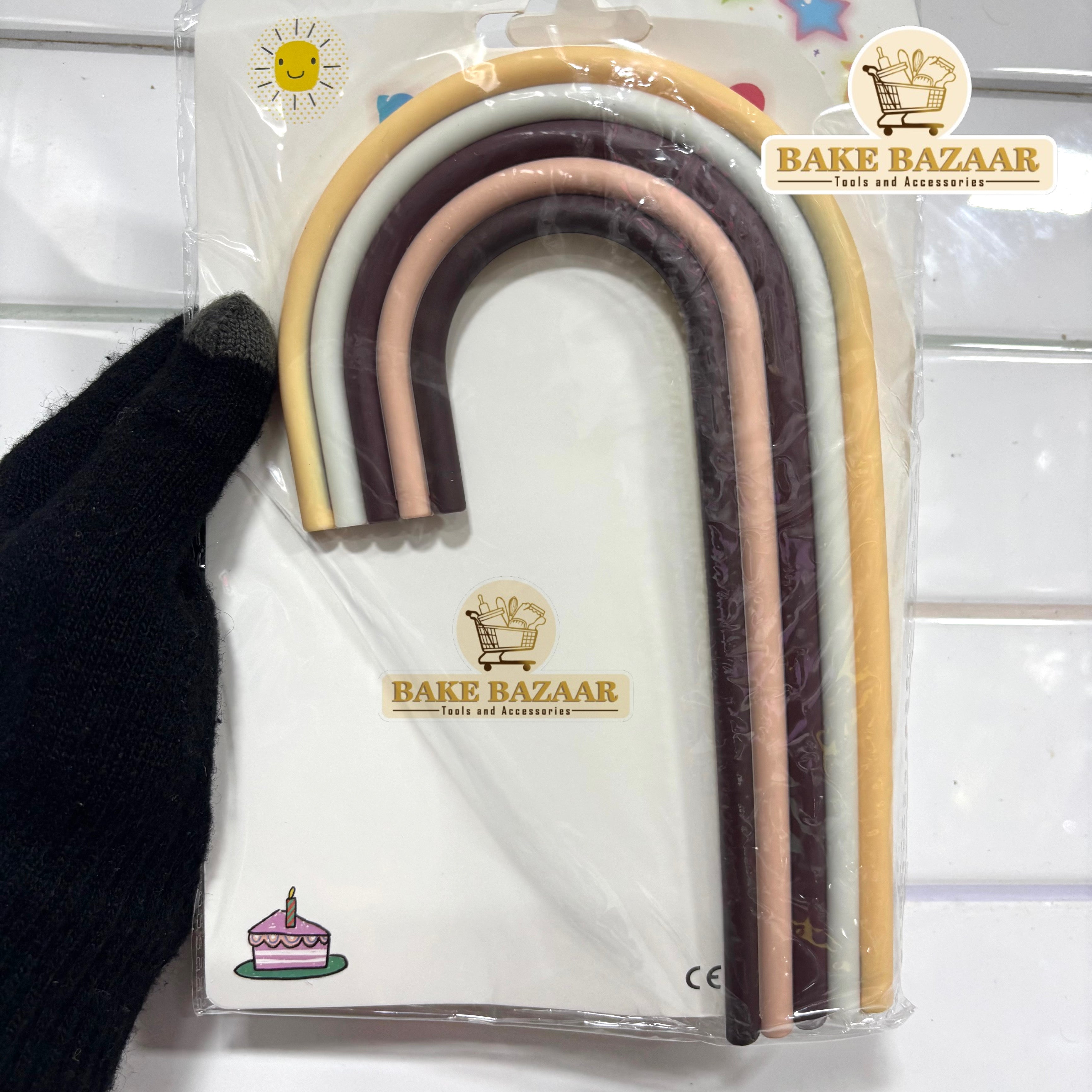 Colorful Rainbow Cake Topper