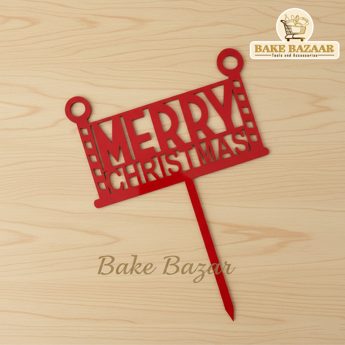Merry Christmas Cake Topper (12)