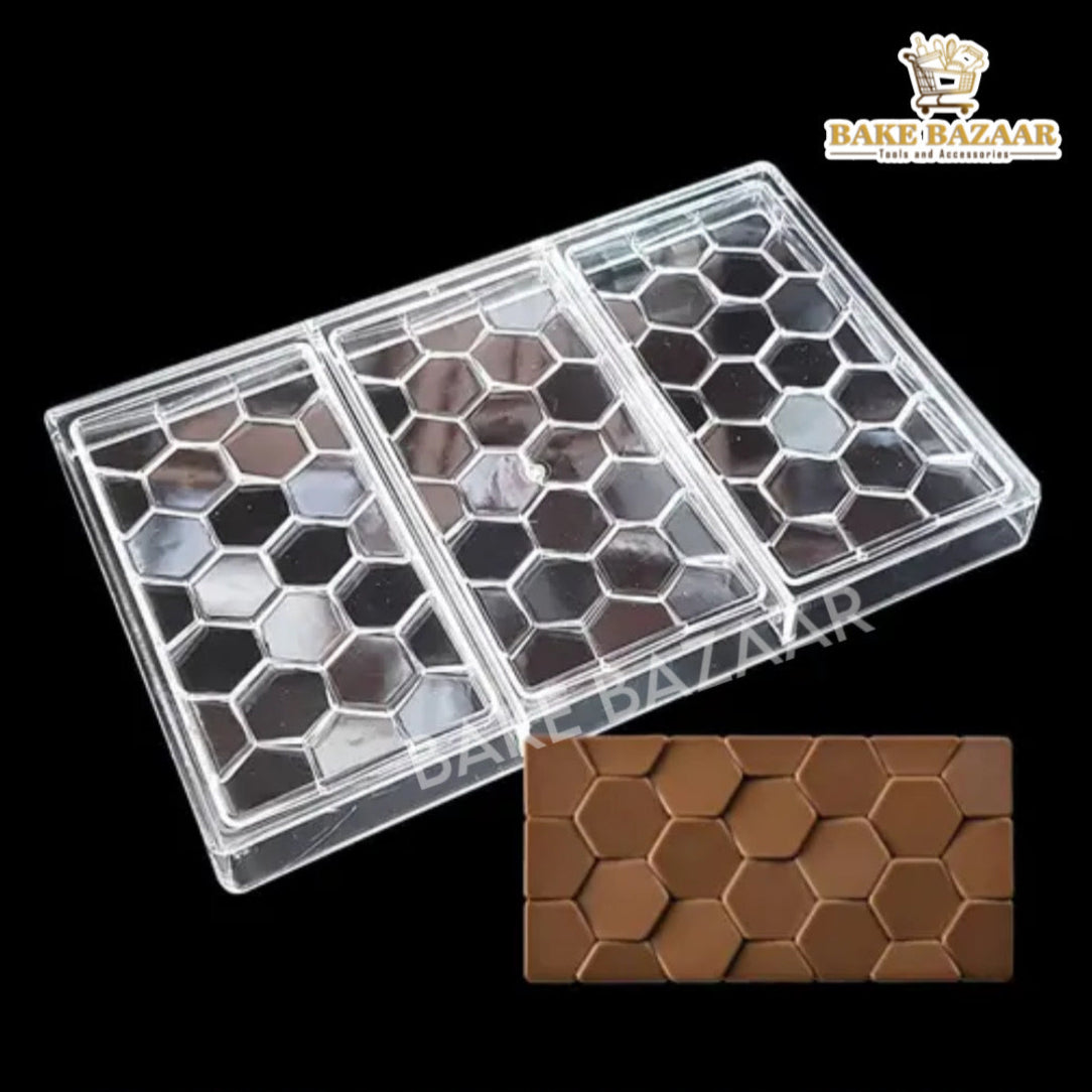 Hexagon Polycarbonate Chocolate Bar Mold