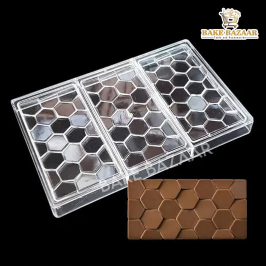 Hexagon Polycarbonate Chocolate Bar Mold