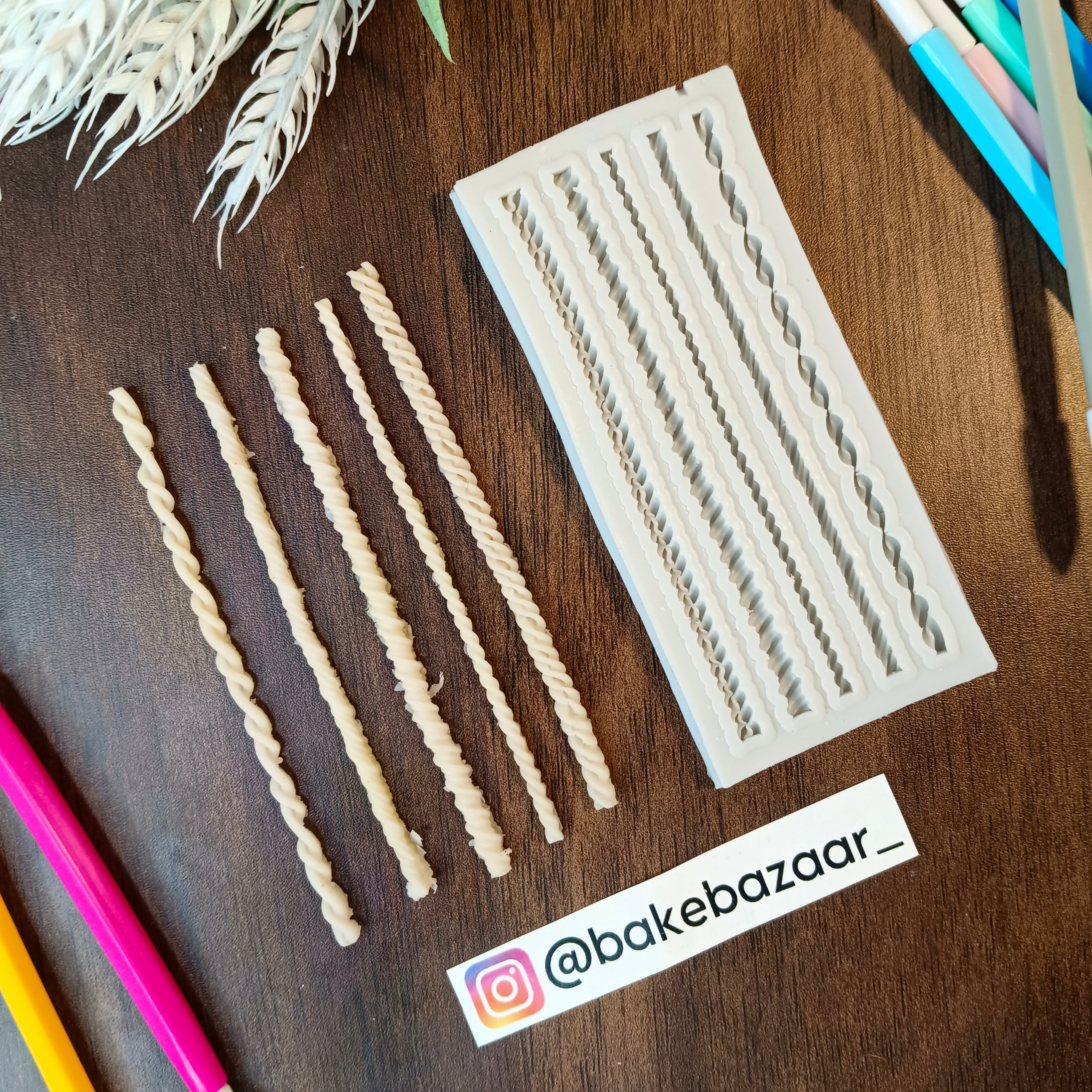 Silicone Rope Mold, 3D Pearl Fondant Molds