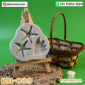 3in1 Starfish Fish Shape Silicone Fondant Mold