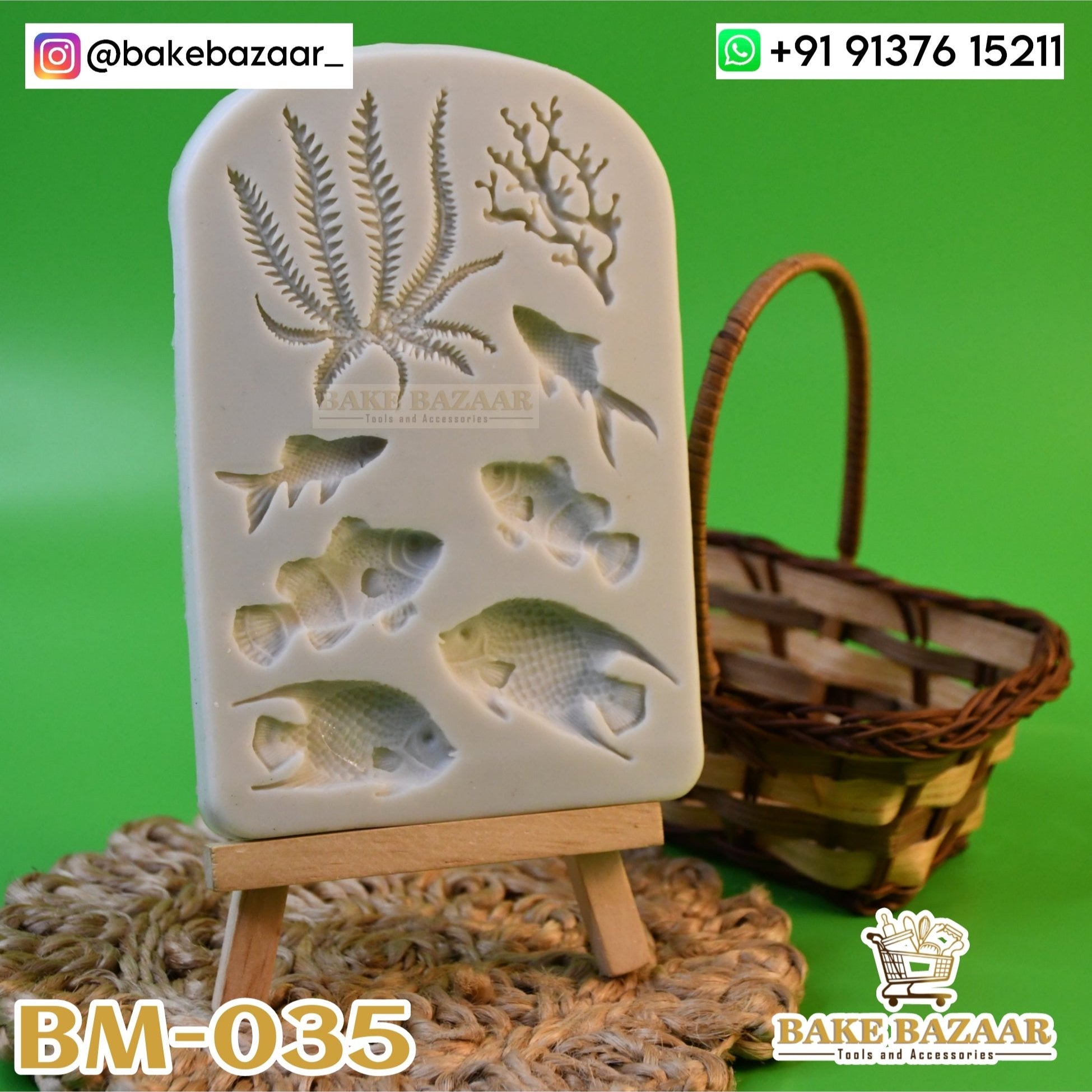 Ocean Coral Starfish Sea Fish Silicone Fondant Mold