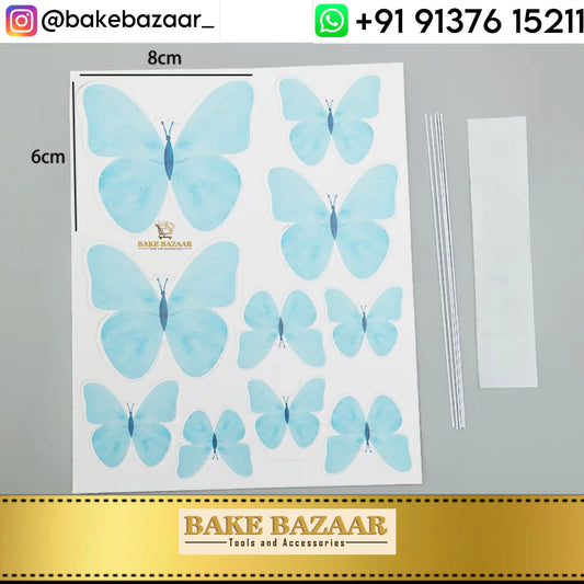 10pcs 3D Butterfly Cupcake Topper [07]