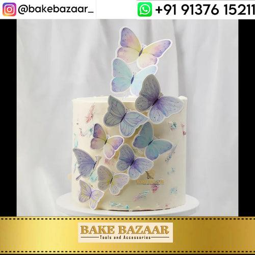 10pcs 3D Butterfly Cupcake Topper [04]