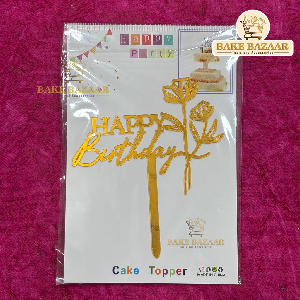 Acrylic Happy Birthday Topper (5 inch) (4)