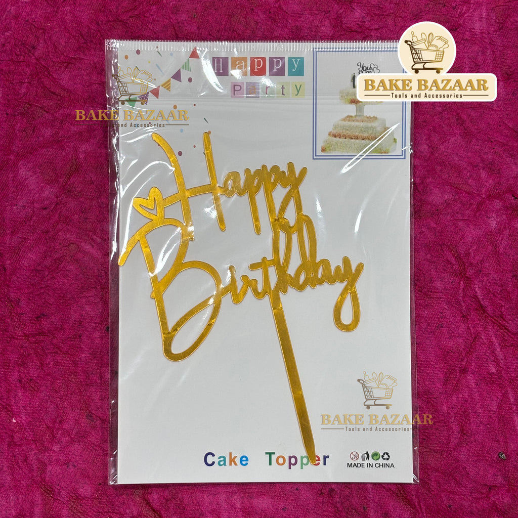 Acrylic Happy Birthday Topper (5 inch) (6)