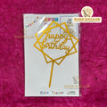 Acrylic Happy Birthday Topper (5 inch) (8)