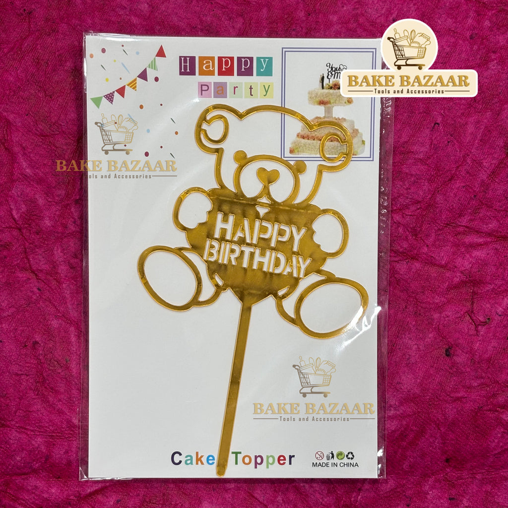 Acrylic Happy Birthday Topper (5 inch) (13)
