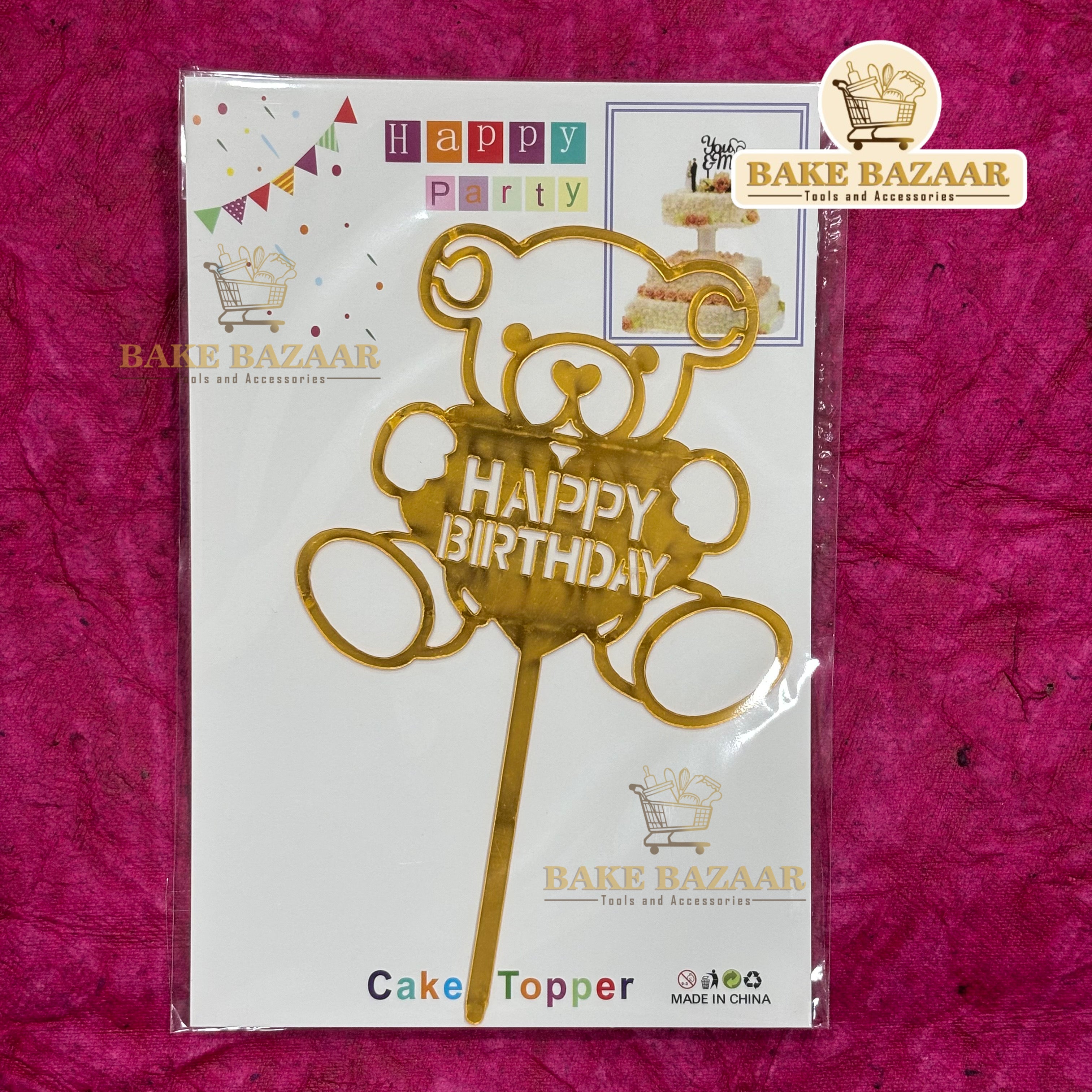 Acrylic Happy Birthday Topper (5 inch) (13)