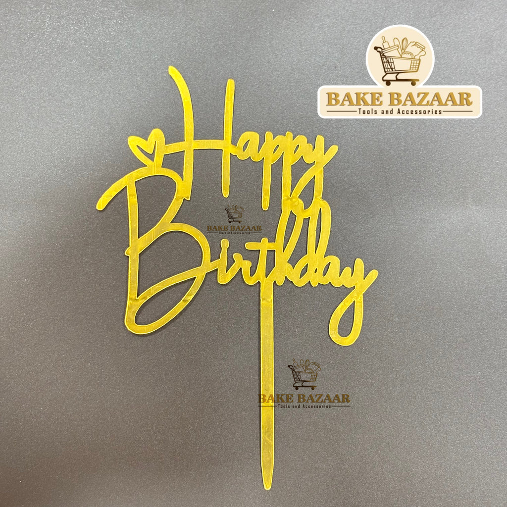 Acrylic Happy Birthday Topper (5 inch) (6)