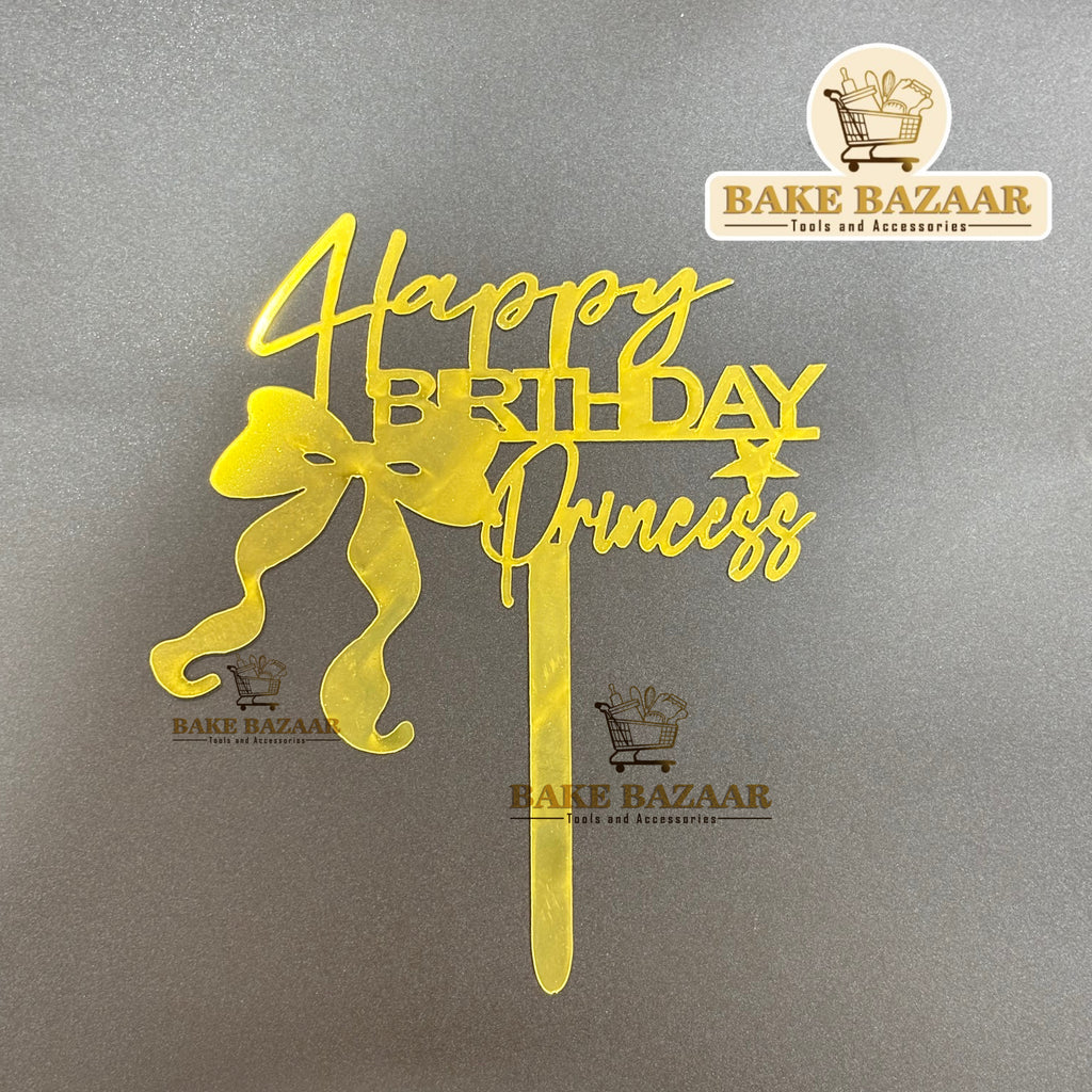 Acrylic Happy Birthday Topper (5 inch) (5)
