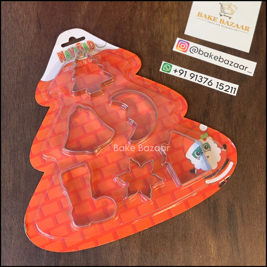 6 In 1 stainless steel Cookie Cutter Christmas