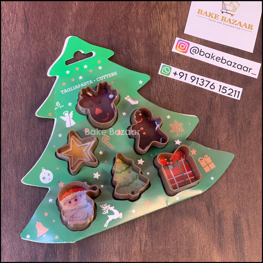 6 In 1 Plastic Cookie Cutter Christmas