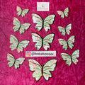 10pcs Multicolor  Butterfly Paper Topper